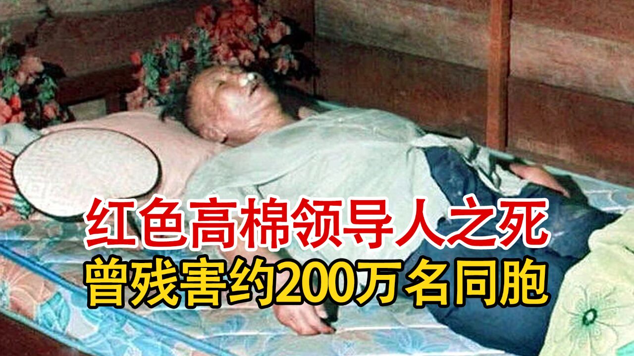 实录1998年,前柬埔寨红色高棉领导人,波尔布特死亡时影像