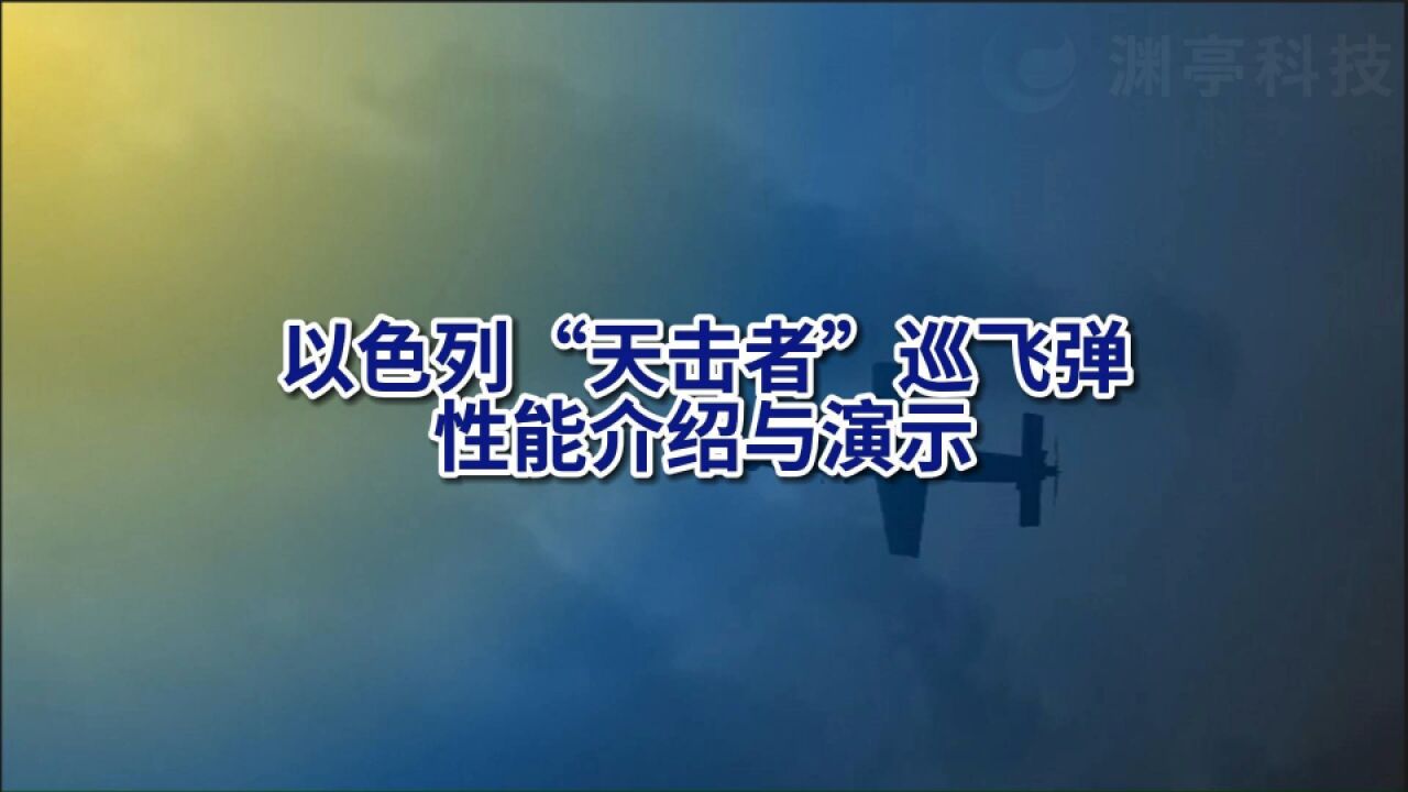 以色列“天击者”巡飞弹性能介绍与演示