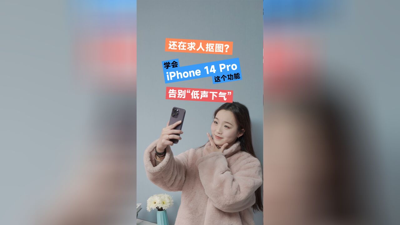 还在求人抠图?教你iPhone 14 Pro一键去背景