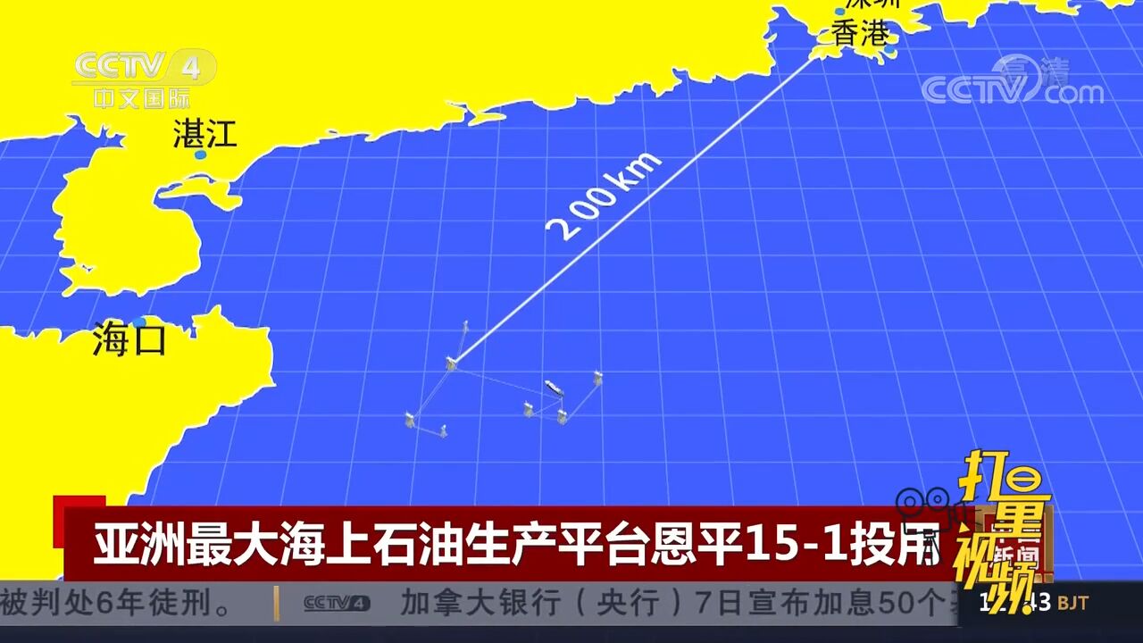 亚洲最大海上石油生产平台恩平151投用