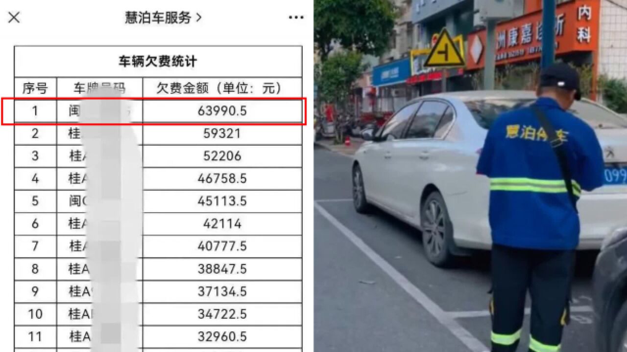 道路停车1天上百有车欠费6万3,法院被指与企业合作催收:5人停职