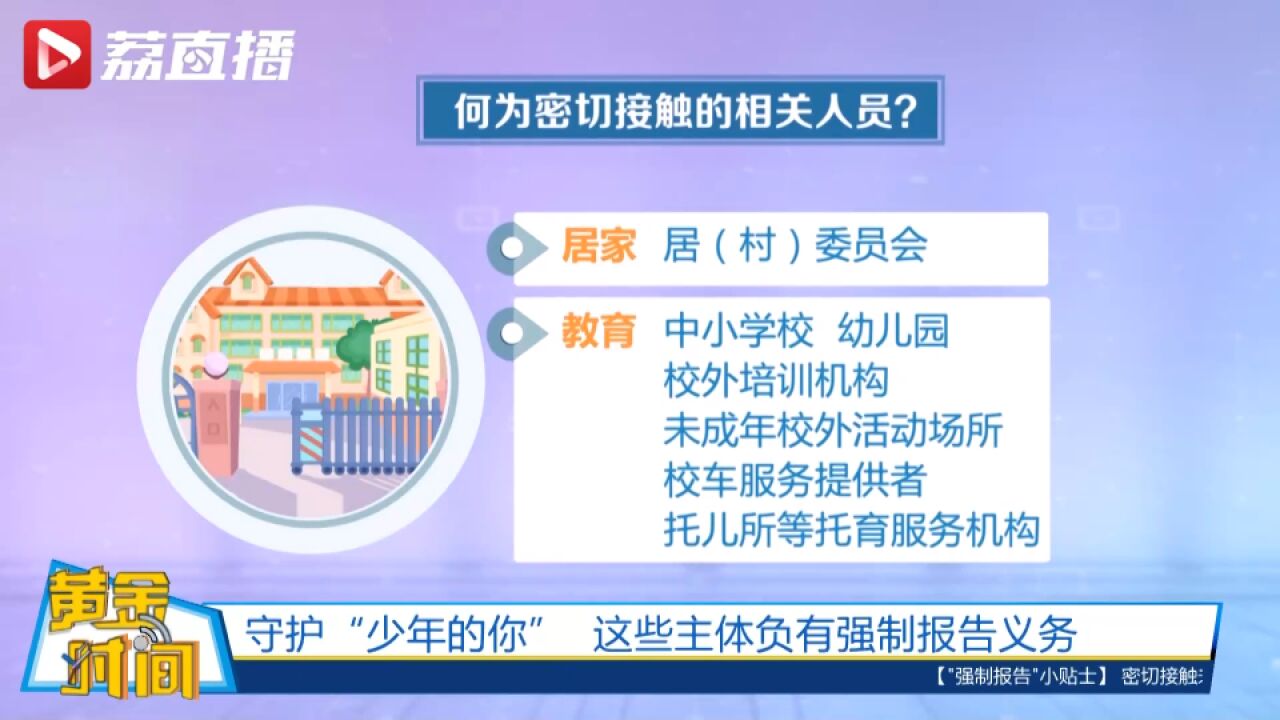 黄金时间丨未成年人保护工作中这些主体负有强制报告义务