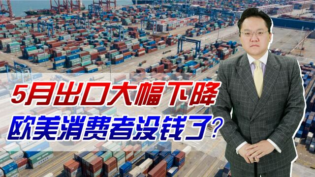 5月出口大幅下降!欧美消费者没钱了?幸亏汽车出口逆势成新亮点