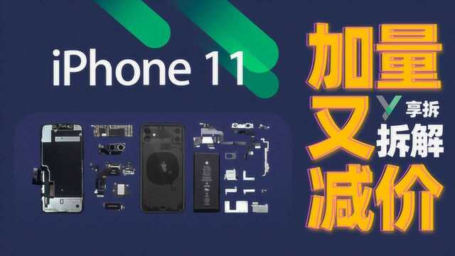 【享拆】iPhone 11 拆解:加量又减价