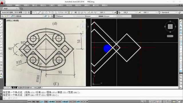 CAD练习图,让CAD小白理清绘图思路,掌握CAD绘图技巧