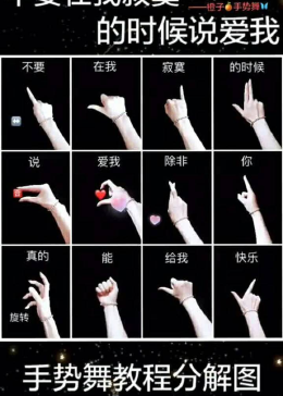 给大家来段手指舞教程