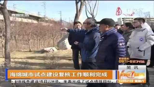 海绵城市试点建设复核工作顺利完成