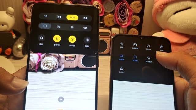 2款红米手机放在一起,小米MIUI12的相机界面,一看就很高端!
