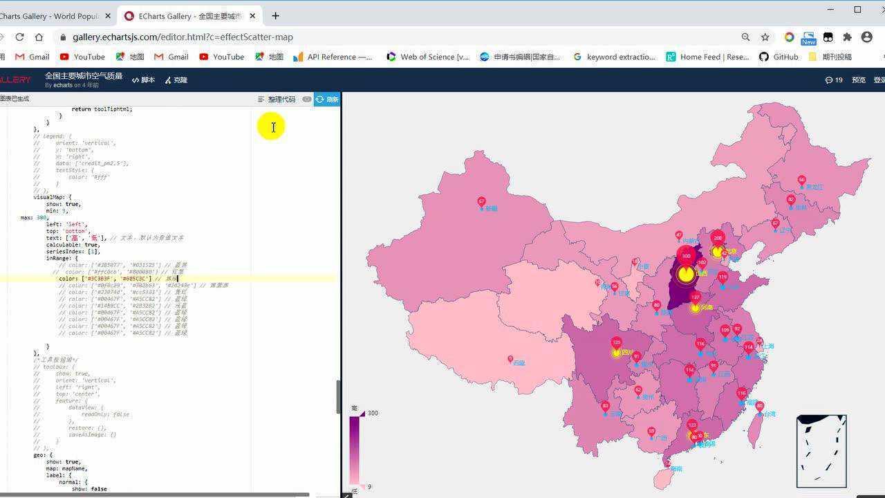 学习地图绘制分布图