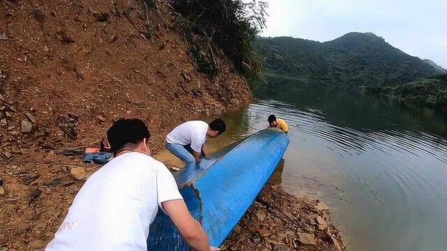 出发郴州桂阳丈母娘家,把渔船拆机船上岸,带上渔网去郴州找资源