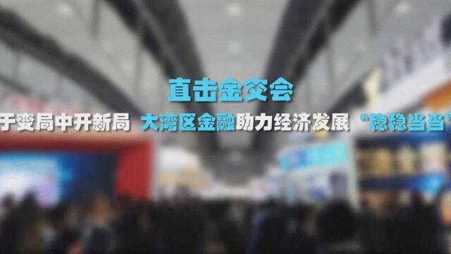 直击金交会|于变局中开新局 大湾区金融助力经济发展