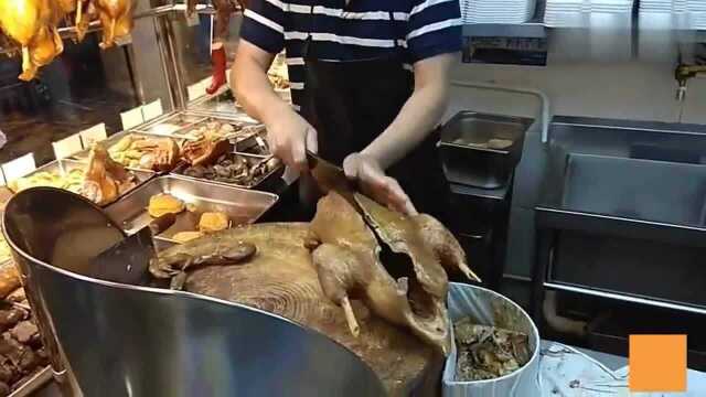 香港美食:香港师傅用一头卤鹅,告诉我们什么叫脍不厌细!