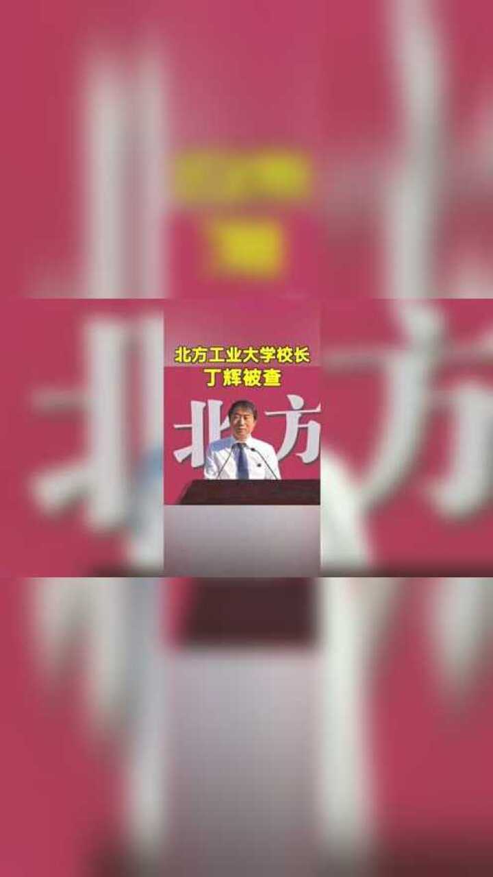 涉嫌严重违纪违法北方工业大学校长丁辉被查