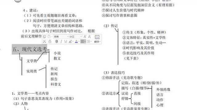 高考语文知识摘要,高考考高分,全靠它了!