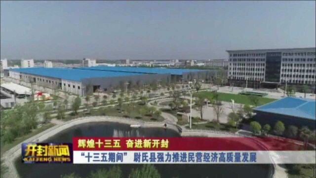 十三五期间 尉氏县强力推进民营经济高质量发展