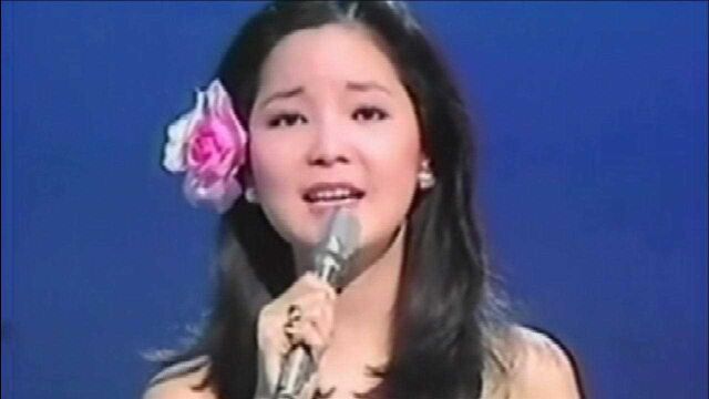 20多岁的邓丽君一曲《山茶花》优美动听!那时的她美得真像一朵山茶花!