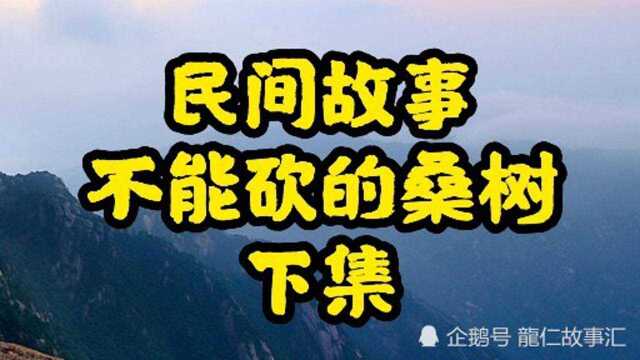 民间故事,不能砍的桑树,下集