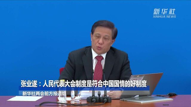 张业遂:人民代表大会制度是符合中国国情的好制度