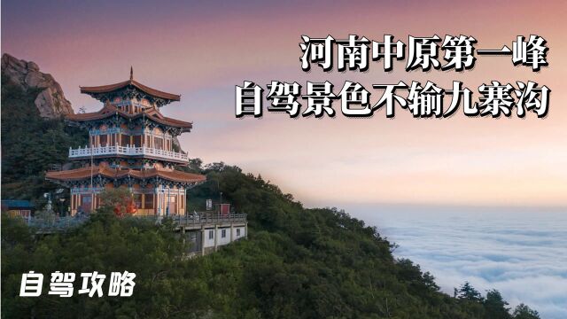 河南白云山自驾攻略,景色不输九寨沟,中原第一峰路沿途全是景!