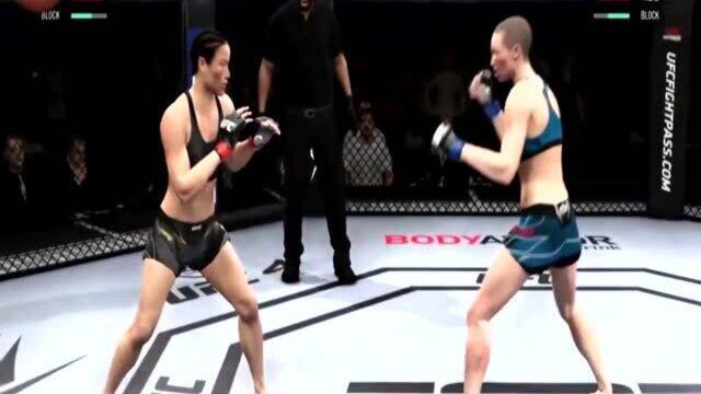 UFC:张伟丽复仇之战!二番战火力全开,掰断罗斯胳膊拿回金腰带