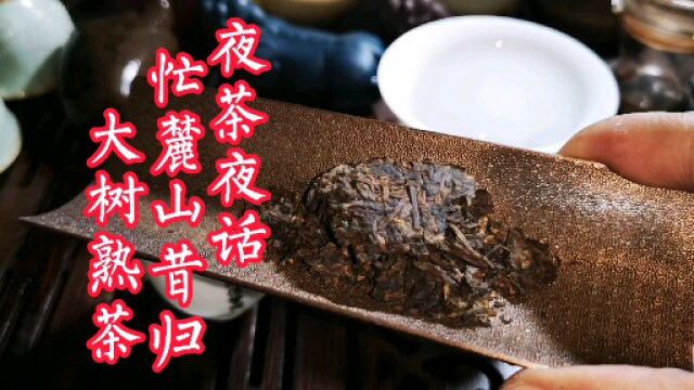 五月再见夜茶夜话 普洱熟茶才是普洱茶主流 喝忙麓山昔归大树熟茶