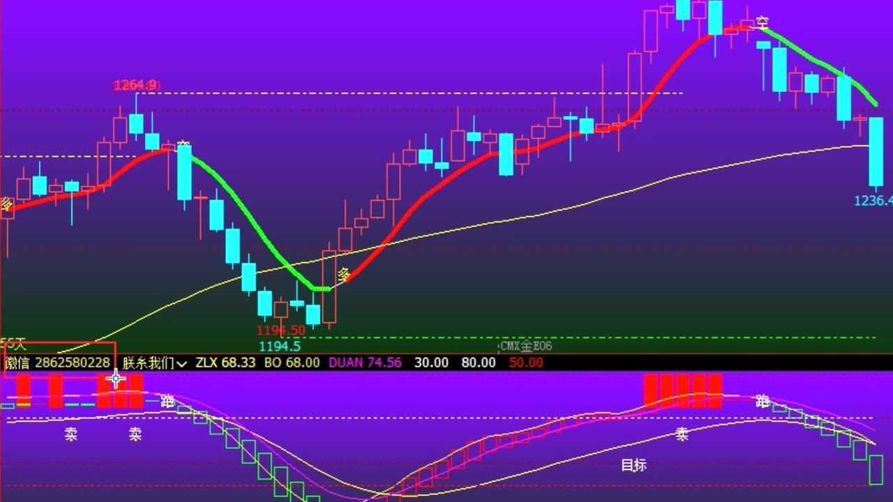 文华财经软件买卖点指标公式霸主指标公式博易大师指标信号提示