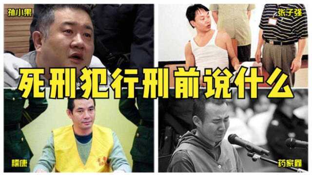 死刑犯伏法前会说什么,孙小果行刑前画面首曝光,为什么撇嘴?