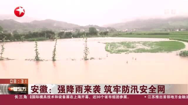 安徽:强降雨来袭 筑牢防汛安全网