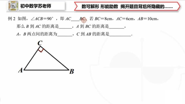 点到直线的距离 理清概念 初中数学 找对思路