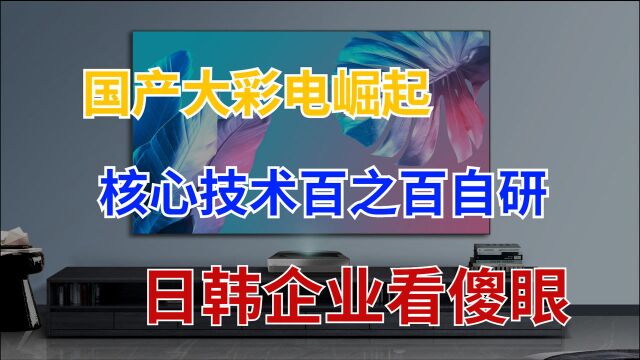 技术100%自研!国产彩电打破零记录,逆袭日韩抢占53%全球份额