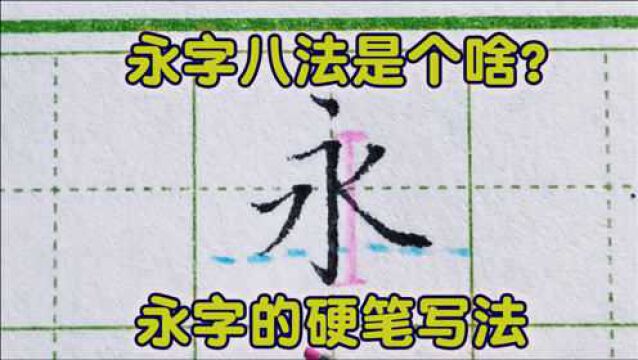 常说的永字八法到底是个啥?硬笔书写中“永”字又有哪些规律?