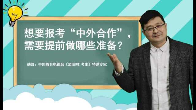 想要报考“中外合作”,需要提前做哪些准备?你想了解的都在这里