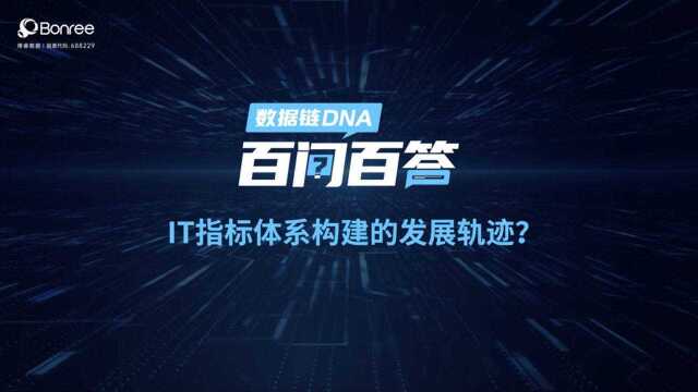 《百问百答》第四期:#数据链DNA IT指标体系构建的发展轨迹?