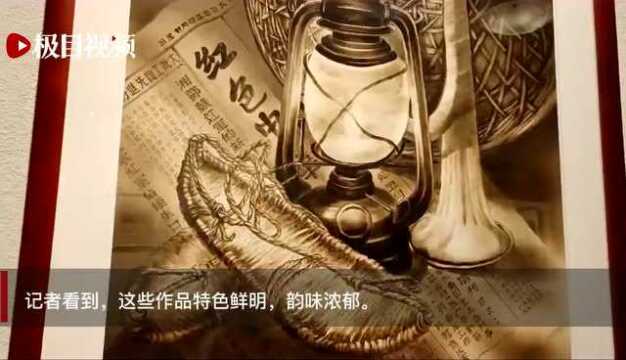 18岁开始烙画,创作作品上万幅,陈海明烙画艺术惊艳江汉关博物馆