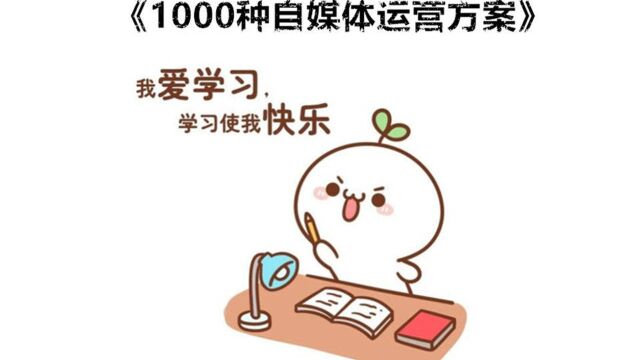 《1000种自媒体方案》 0经验新手做短视频第1到第5种方式,纯干货分享!