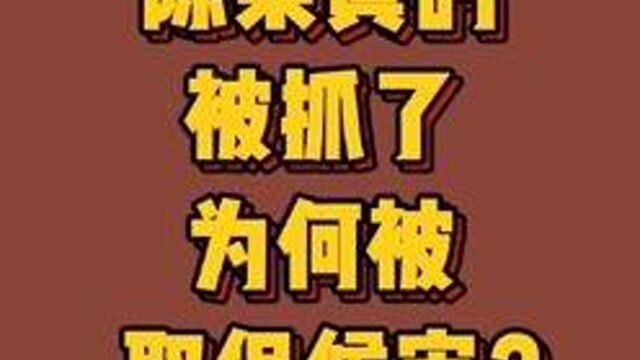 陈某被抓了为何取保候审