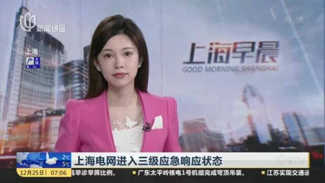 上海电网进入三级应急响应状态:采取多种措施应对本轮寒潮