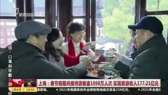 上海:春节假期共接待游客逾1098万人次 实现旅游收入177.21亿元