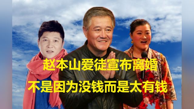 赵本山爱徒宣布离婚,历小峰:我跟葛珊珊离婚不是因为没钱,而是太有钱