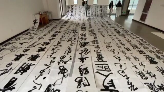 8名大学生临摹200条字幅迎五四:我们恰青春,愿大家不负韶华!