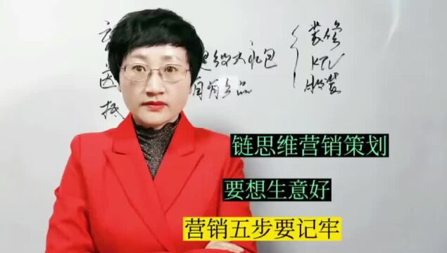 链思维营销策划:生意要想好,营销五步要记牢!