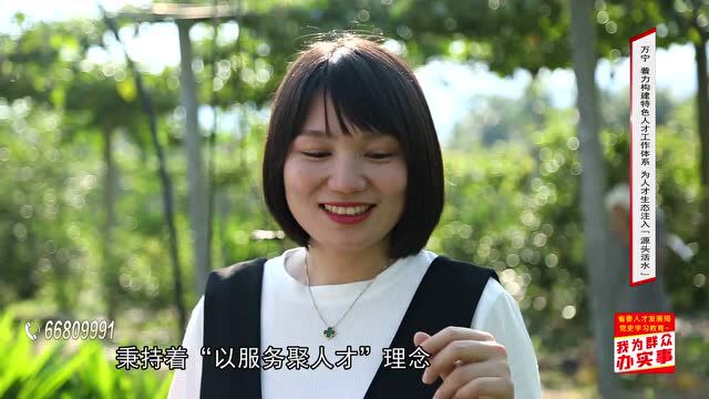 我为群众办实事(第246期)︱万宁:着力构建特色人才工作体系 为人才生态注入“源头活水”