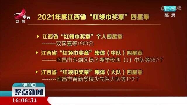 2021年度江西省“红领巾奖章”四星章结果揭晓