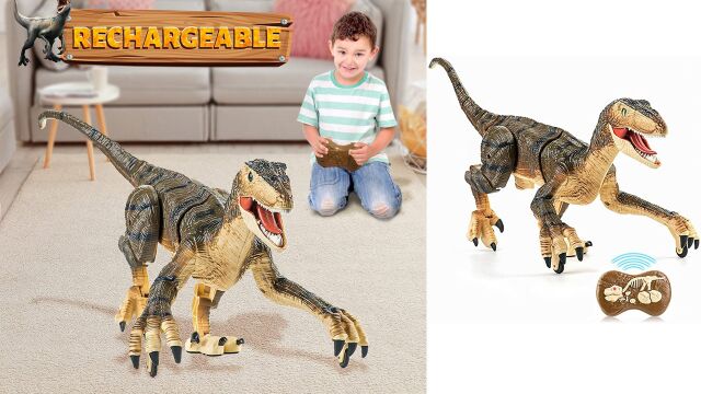 SM180 2.4G 2.4G 5CH RC Velociraptor with lights and sounds