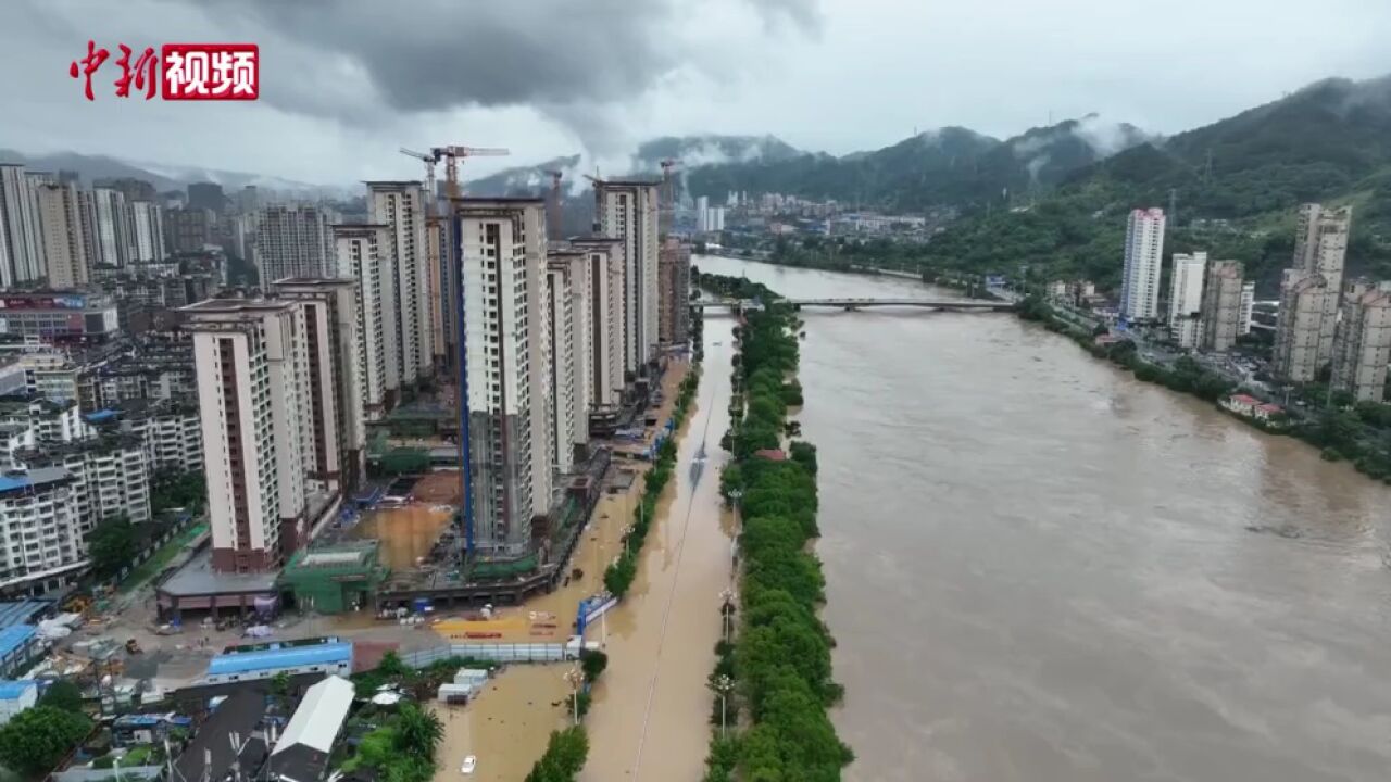 福建三明市区多处被淹发布山洪灾害红色预警