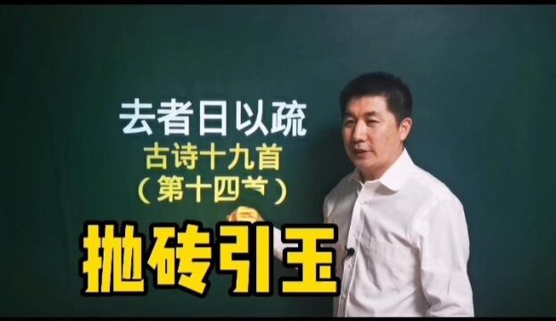 《去者日以疏》古诗十九首|白杨多悲风,萧萧愁杀人