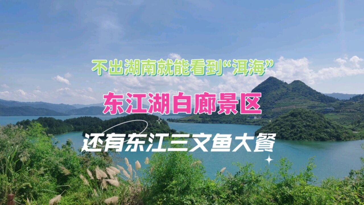 白廊景区,湖南小洱海,还有东江三文鱼大餐