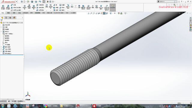 用SolidWorks画的地脚螺栓