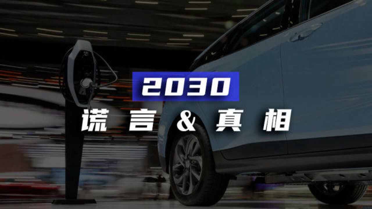 为什么大家都在预测2030年的汽车市场?