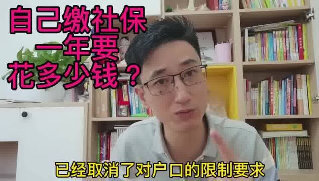 自己交社保,一年大概要花多少钱呢?